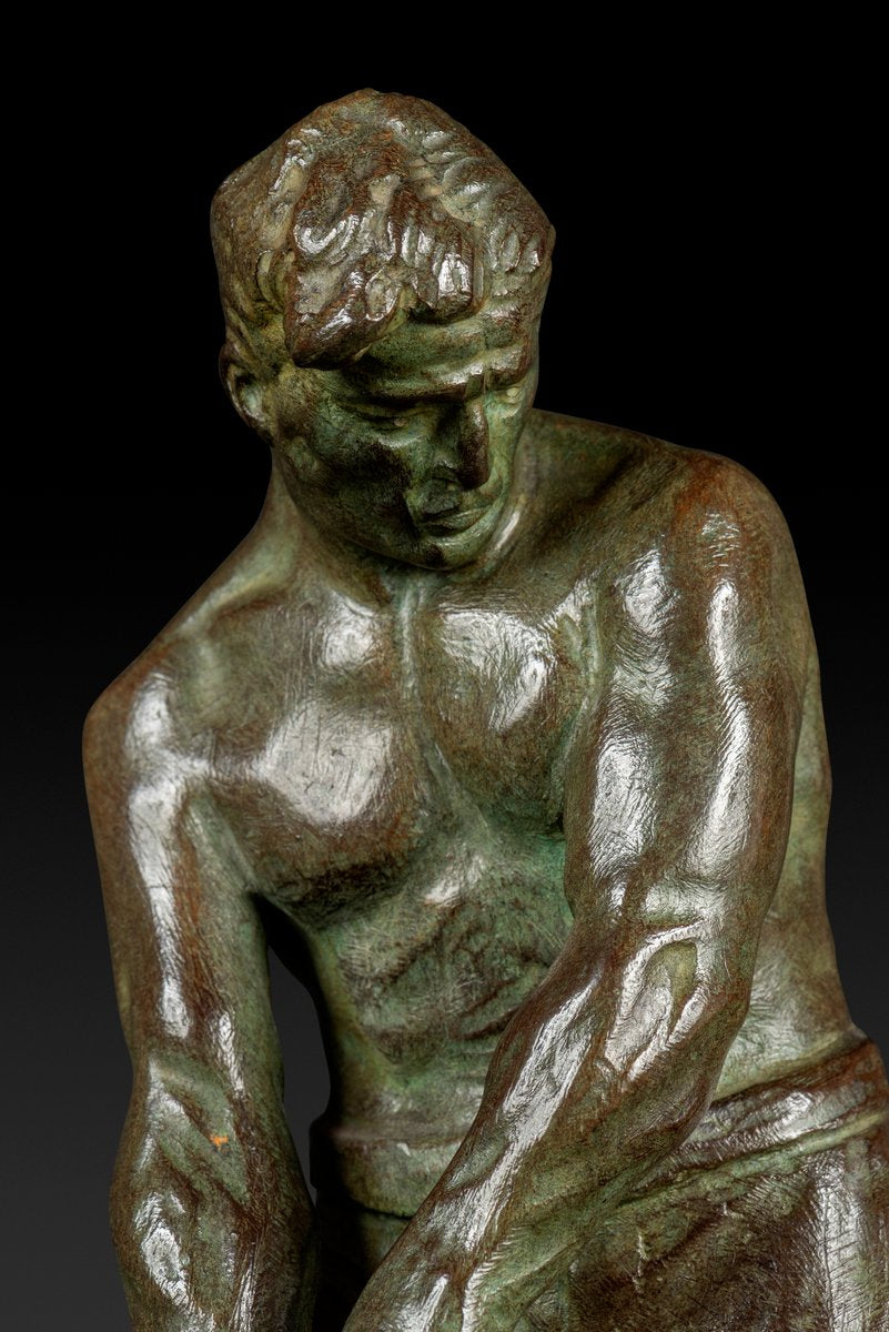 Victor Joseph Ghislain Demanet, Le Marteleur, 20th Century, Bronze