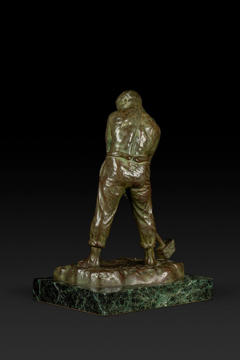 Victor Joseph Ghislain Demanet, Le Marteleur, 20th Century, Bronze