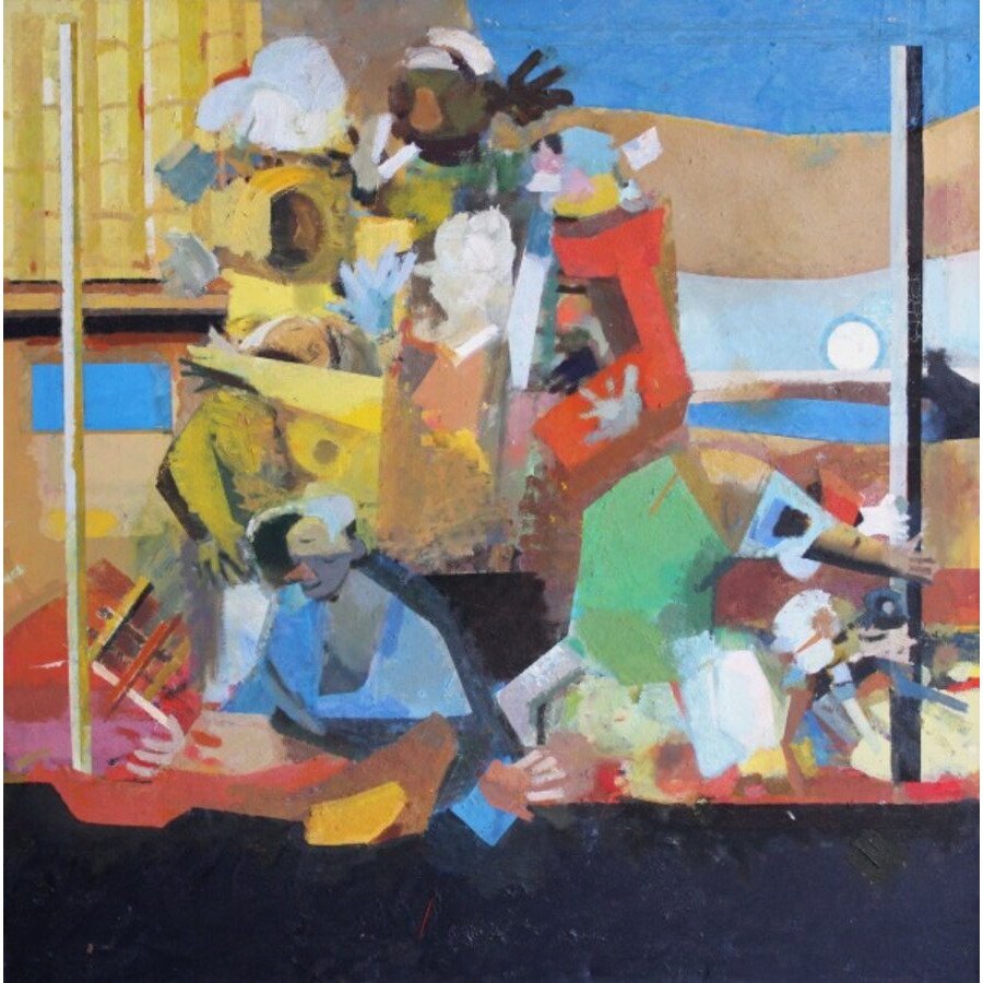 Victor Karnauh, A Dump, Oil on Canvas, 1990s