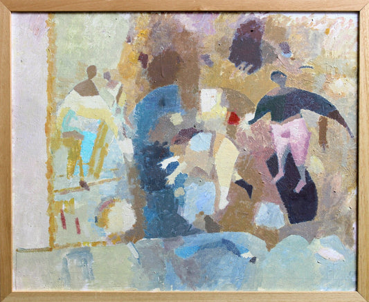 Victor Karnauh, Ball Game II, Oil on Canvas, 1990s