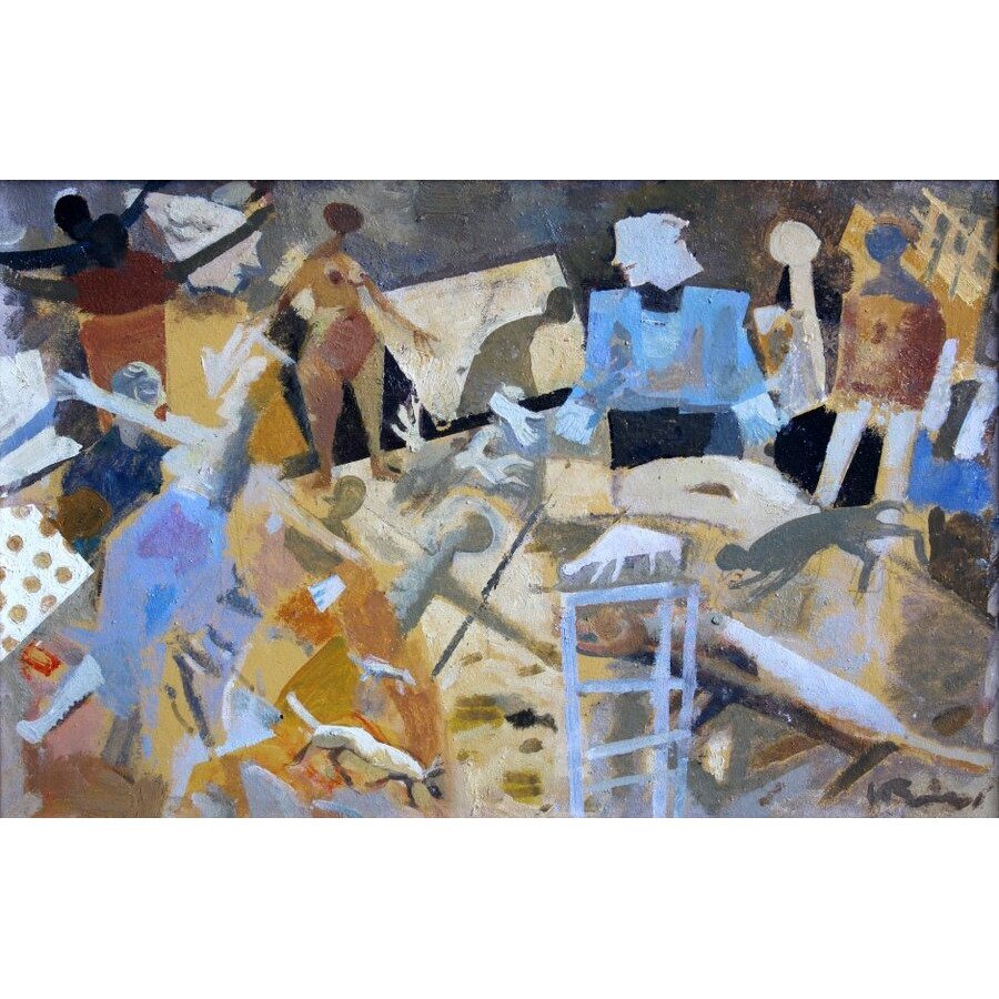 Victor Karnauh, Dump, Oil on Canvas, 1990s