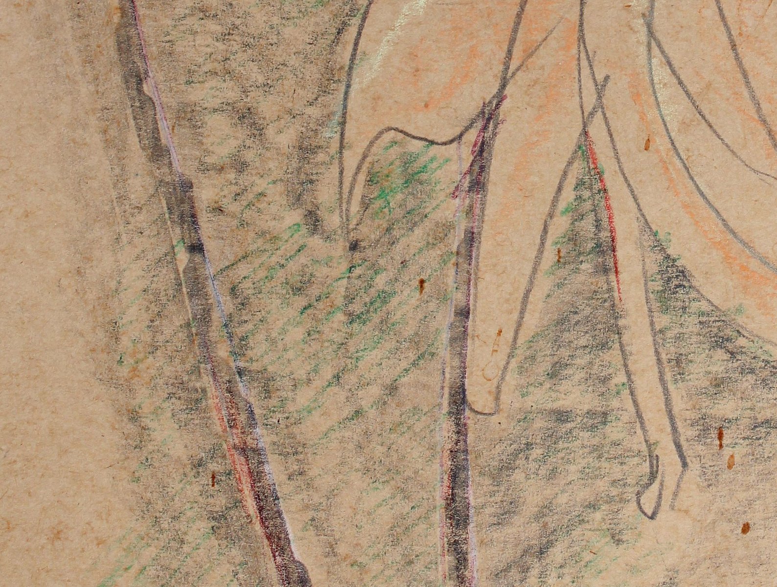 Victor Karnauh, Flower, 1990s, Pastel on Paper