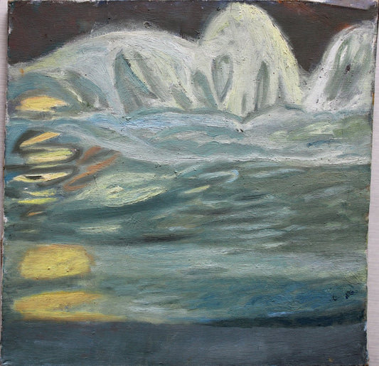 Victor Karnauh, Glare in the Water, Oil on Canvas