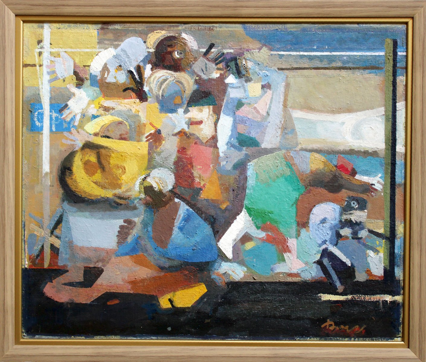 Victor Karnauh, Joy, Oil on Cardboard, 1990s