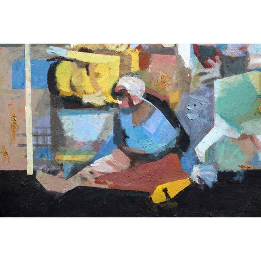 Victor Karnauh, Thoughts, Oil on Canvas, 1990s