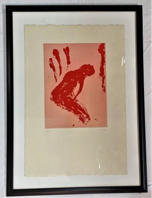 Victor Mira, Figurative Composition, 1980s, Engraving, Framed-IKW-824190