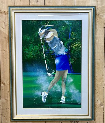 Victor Spahn, Golfer, 1990s, Lithograph-QYF-2026889