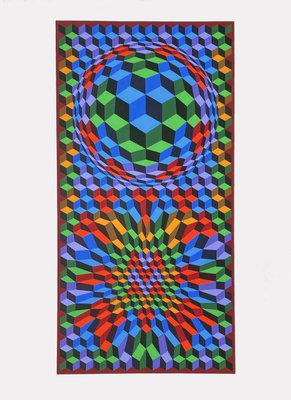 Victor Vasarely, Aix-Mc, Screen Print-FMZ-1188450