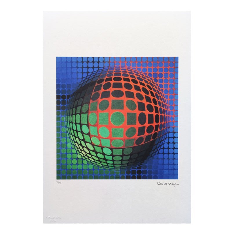 Victor Vasarely, Op Art Composition, Lithograph, 1970s