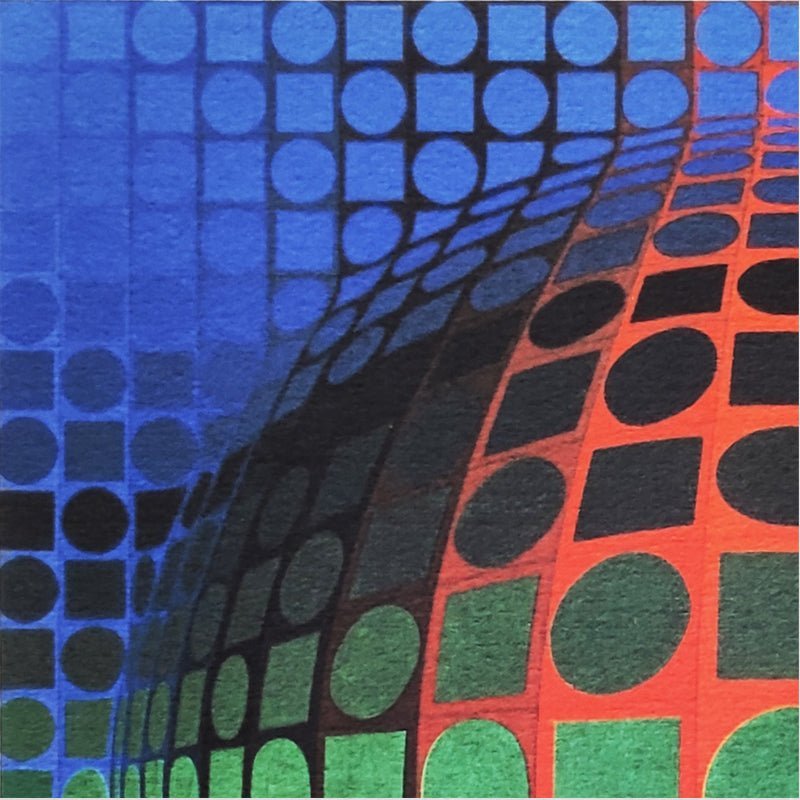 Victor Vasarely, Op Art Composition, Lithograph, 1970s