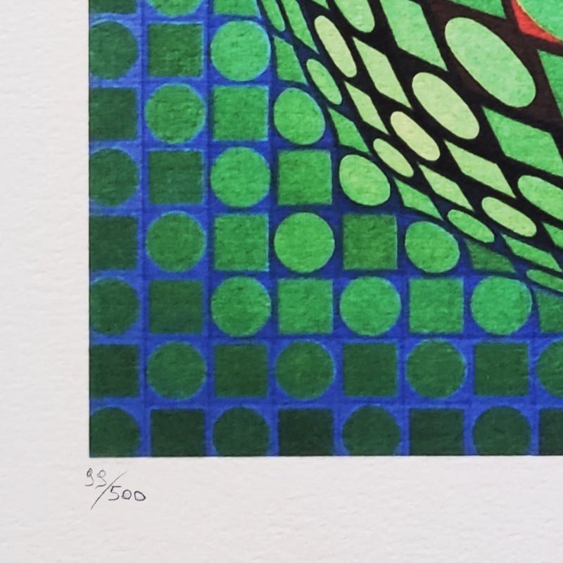 Victor Vasarely, Op Art Composition, Lithograph, 1970s