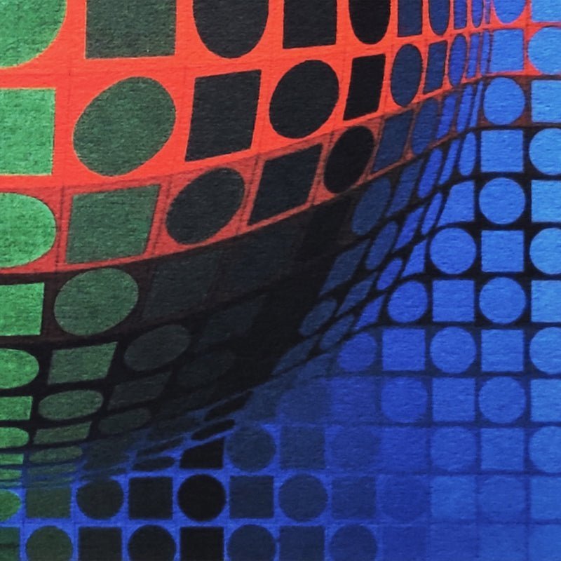 Victor Vasarely, Op Art Composition, Lithograph, 1970s