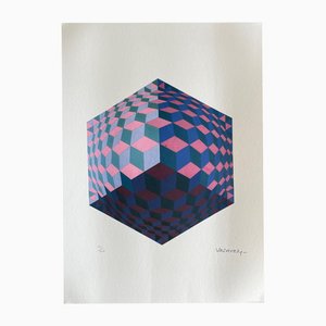 Victor Vasarely, Op Art Composition, Lithograph-WBT-2042097