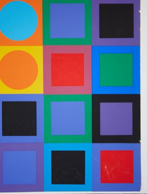 Victor Vasarely, Planetary Folklore Composition No. 1, Serigraph-TJQ-1297145