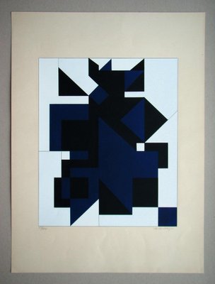 Victor Vasarely, Utica, 1958, Silkscreen Print-KHH-2044125