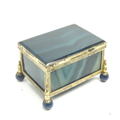 Victorian Agate Box, Great Britain, 1890s-BKO-1454571