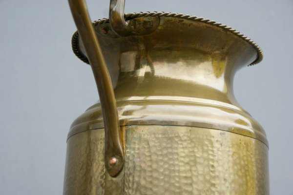 Victorian Brass Pot Shade Stand with Paw Feet-DUM-1155180