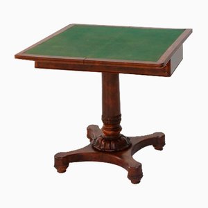 Victorian Burl Wood Folding Card Table, 19th Century-YSY-1761545