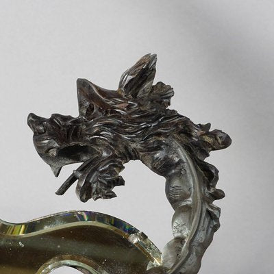 Victorian Carved Dragon Mirror by Gabriel Viardot, 1880-KJP-1188665