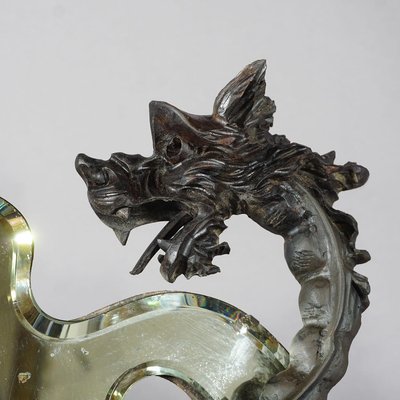 Victorian Carved Dragon Mirror by Gabriel Viardot, 1880-KJP-1188665