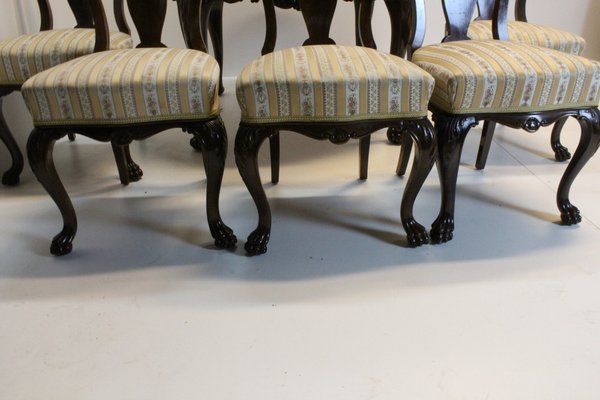 Victorian Dining Table and Chairs, Set of 6-KWR-1802327