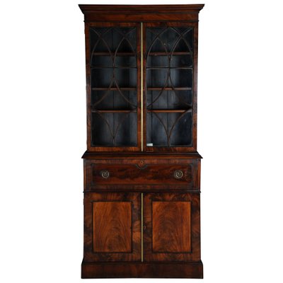 Victorian English Mahogany Cabinet, 1840s-FLW-1402258