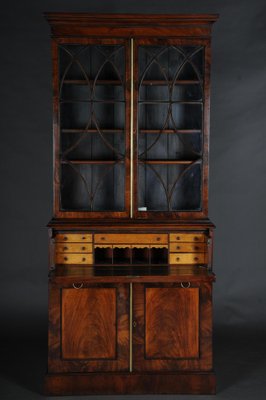 Victorian English Mahogany Cabinet, 1840s-FLW-1402258