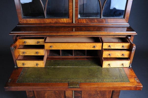 Victorian English Mahogany Cabinet, 1840s-FLW-1402258