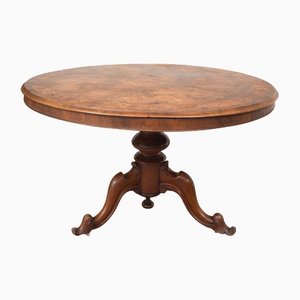 Victorian English Sailing Table in Walnut with Floral Pattern-KKK-1182157