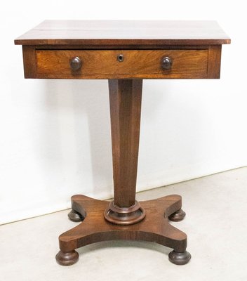 Victorian English Sellette / Side Table, Mid-19th Century-RIU-899661