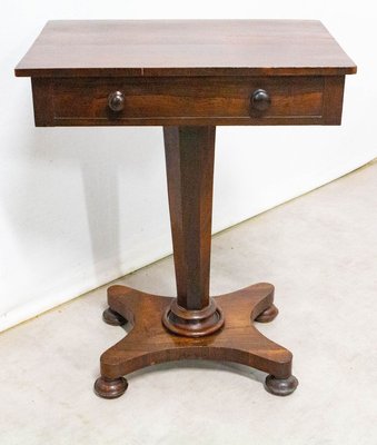 Victorian English Sellette / Side Table, Mid-19th Century-RIU-899661