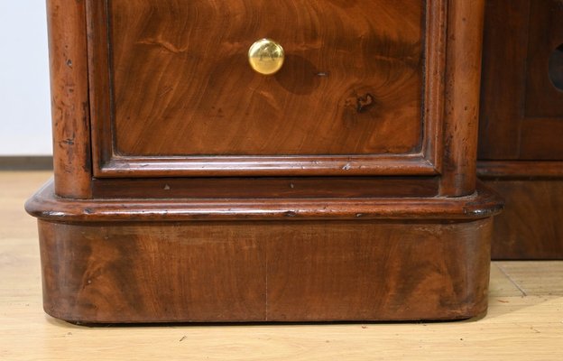 Victorian Mahogany Cylinder Library Desk, England, 1850s-RVK-1783233