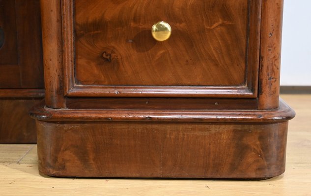 Victorian Mahogany Cylinder Library Desk, England, 1850s-RVK-1783233