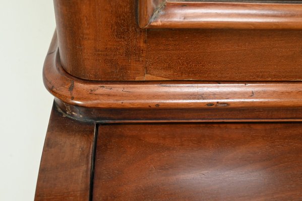 Victorian Mahogany Cylinder Library Desk, England, 1850s-RVK-1783233