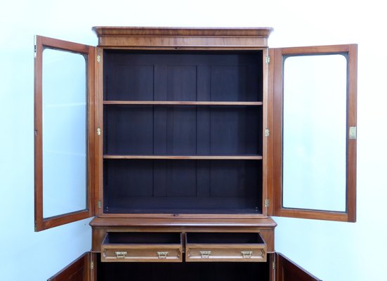 Victorian Mahogany Two-Body Bookcase, England, Mid-19th Century-RVK-2024694