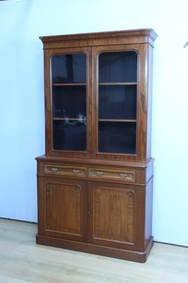 Victorian Mahogany Two-Body Bookcase, England, Mid-19th Century-RVK-2024694