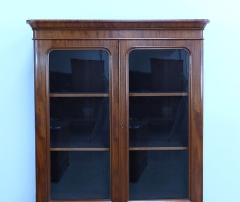 Victorian Mahogany Two-Body Bookcase, England, Mid-19th Century-RVK-2024694