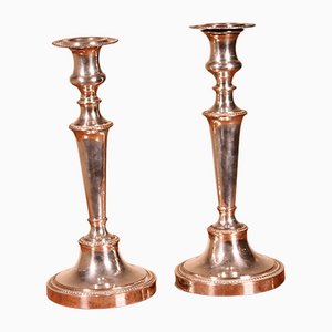 Victorian Silver Plated Candlesticks, Set of 2-HPU-1109498