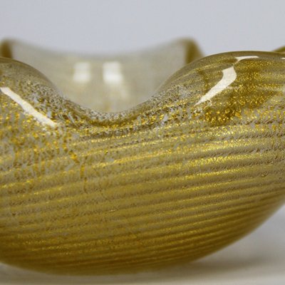 Vide-Poche or Ashtray in Murano Glass with Gold Powder from Barovier & Toso-NE-1063685