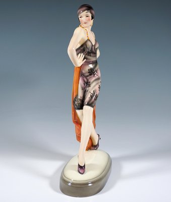 Vienna Art Deci Striding Dancer Figurine by Lorenzl, 1930-EMT-1717339