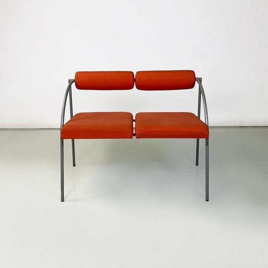 Vienna Bench or Settee in Metal attributed to Rodney Kinsman for Bieffeplast, 1980s