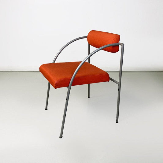 Vienna Chair in Metal and Cotton attributed to Rodney Kinsman for Bieffeplast, 1980s