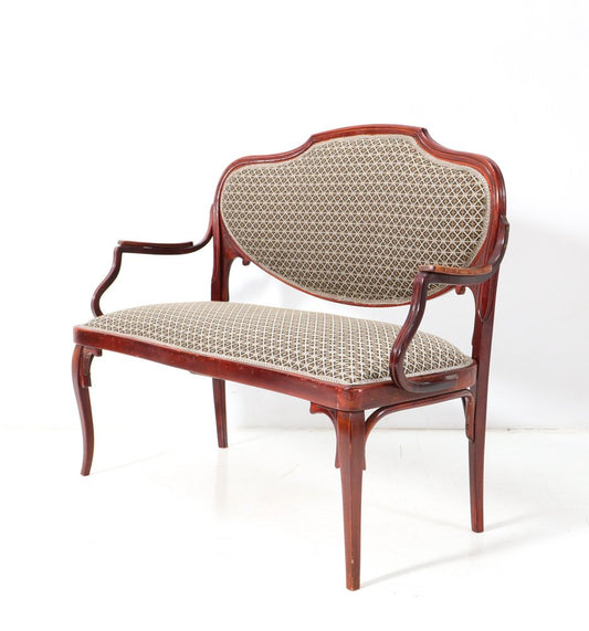 Vienna Secession Bench or Settee by Jacob & Josef Kohn, 1900s