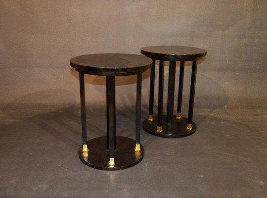 Vienna Secession Occasional Tables, 1910s, Set of 2-ZKR-2023732