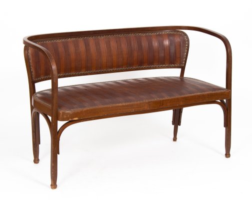 Vienna Secession Seating Set attributed to Gustav Siegel for J & J Kohn, 1905, Set of 5-ABO-1440502