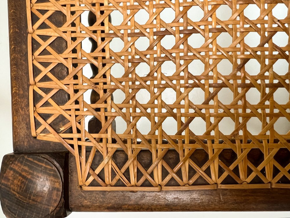 Vienna Straw and Bobbin Footstool from H. Pander & Zonen, 1890s