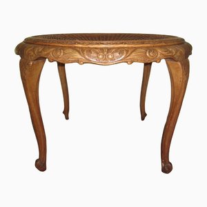 Vienna Wood & Straw Living Room Table-CDG-1183413