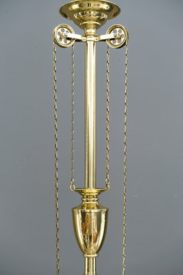 Viennese Adjustable Opal Glass Chandelier, 1908-SPD-787022