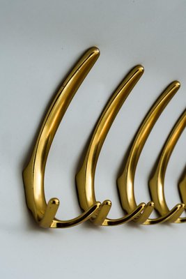 Viennese Aluminum Wall Hooks, 1960s, Set of 7-SPD-775139