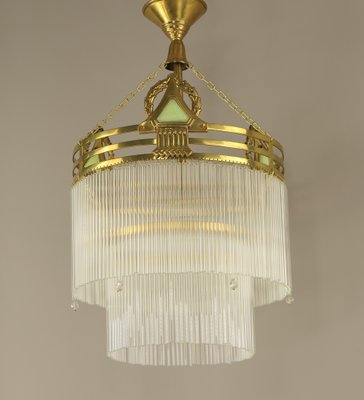 Viennese Art Deco Café Hanging Lamp, 1920s-KDB-1804697